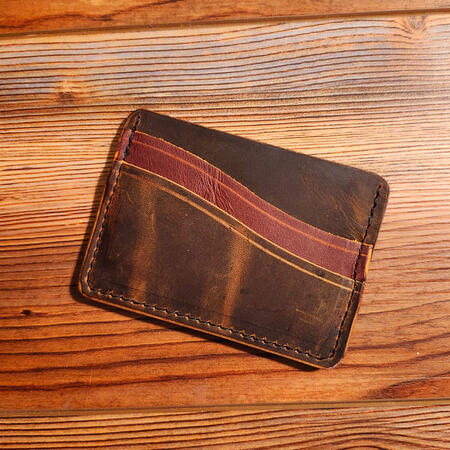 3 Pocket Minimalist Wallet \n Vintage Brown