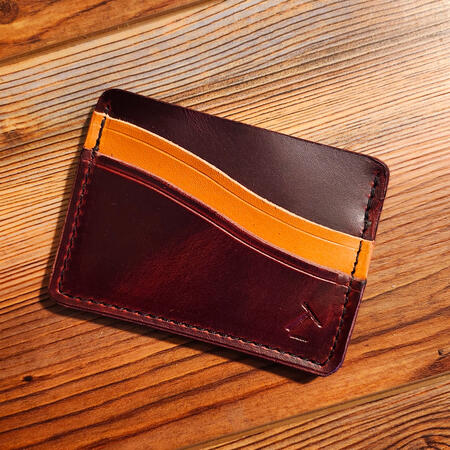 3 Pocket Minimalist Wallet \n Oxblood