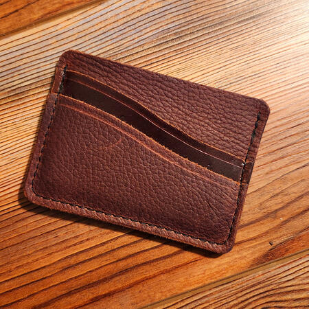 3 Pocket Minimalist Wallet \n Pebble Brown