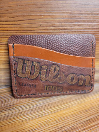 Card Pocket made with Wilson Football